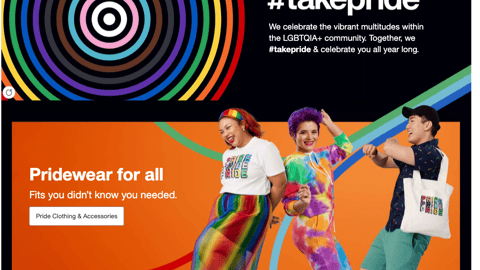 Target #Takepride Page